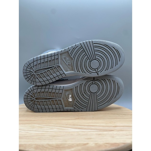 Nike 575441-037 Air Jordan 1 Retro High OG Stealth GS 6Y Shoes White Grey READ - Picture 11 of 16